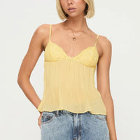 Laced Pleat Top