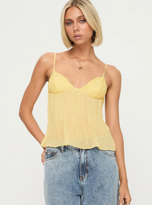 Laced Pleat Top