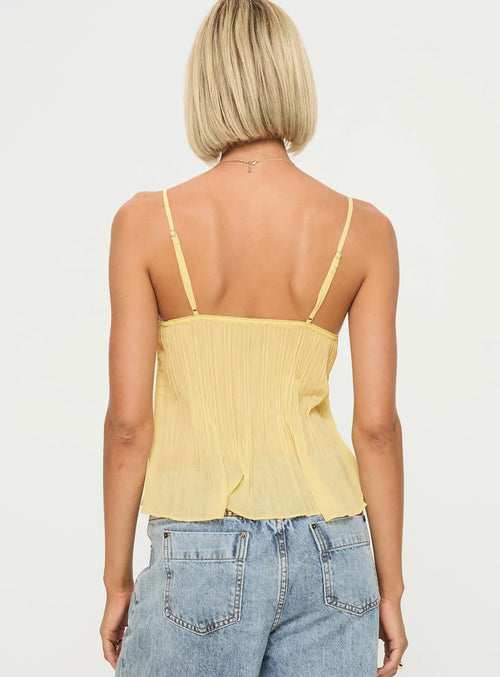 Laced Pleat Top
