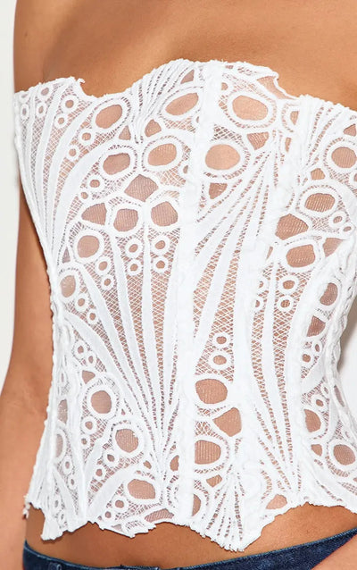 Effini Floral Lace Corset EFFINI