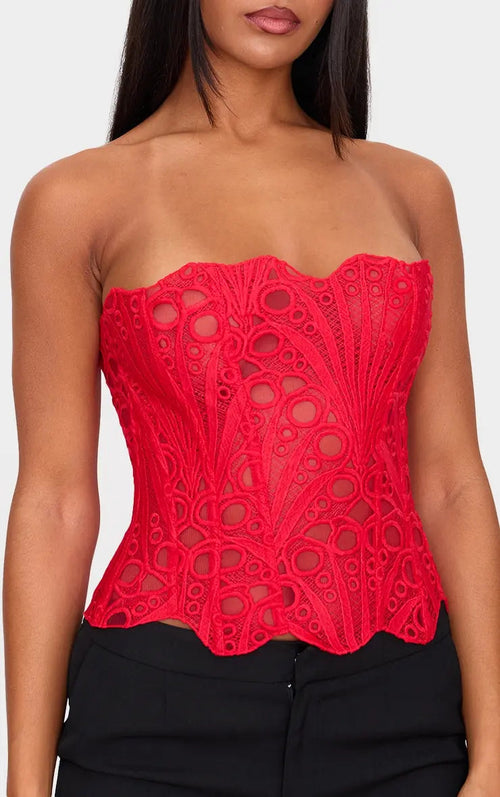 Floral Lace Corset