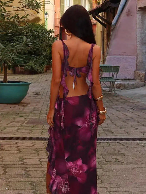 Floral Print Two-piece Set