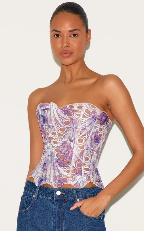 Floral Lace Corset