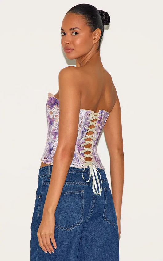 Effini Floral Lace Corset EFFINI