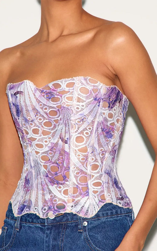 Effini Floral Lace Corset EFFINI