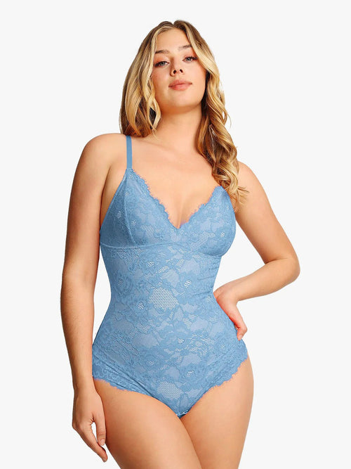 Shapewear Full Lace Thong Bodysuit
