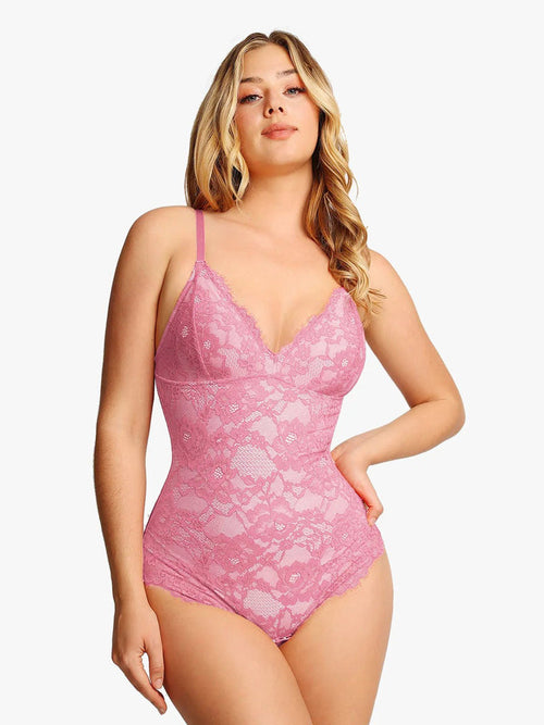 Shapewear Full Lace Thong Bodysuit
